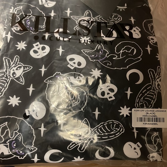 NWT Killstar Purr off Lounge leggings black Size M - Picture 4 of 11